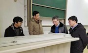 副校长郭正华带队检查新学期开学准备工作