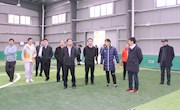 省教育考试院领导来校视察2021年“体育高考”考试场地建设情况