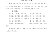 关于2020年度“大学生自强之星”寻访活动评选结果的公示